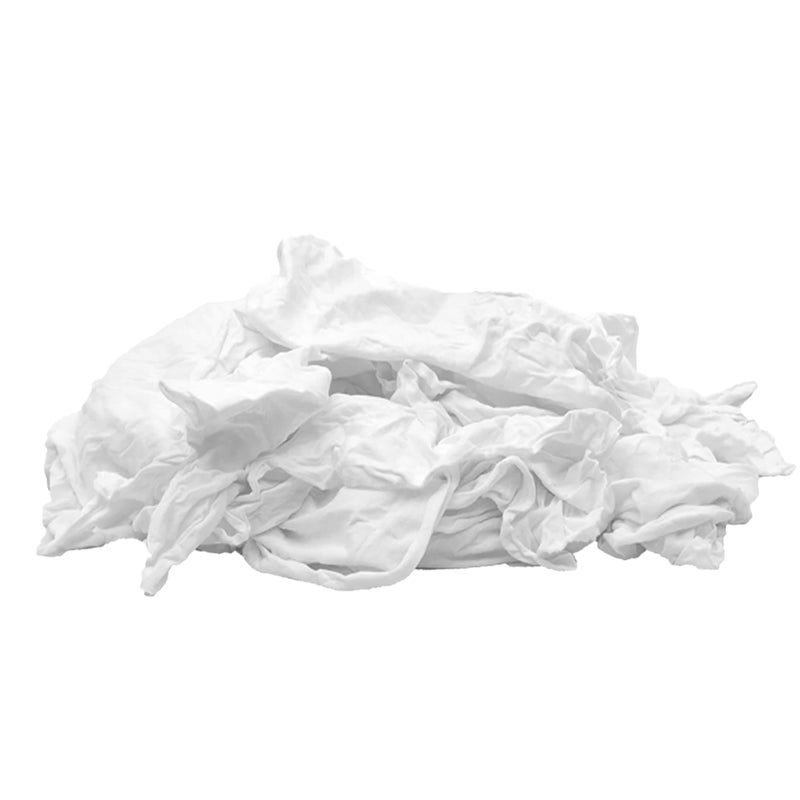 SupremePlus Premium White T-Shirt Cleaning Rags (1 lb. Bag) â€“ White Cotton Rags for Cleaning, Staining, Painting, Oil, Grease & Dust Removal â€“ Shop rag Bulk for Multipurpose use - Image 4